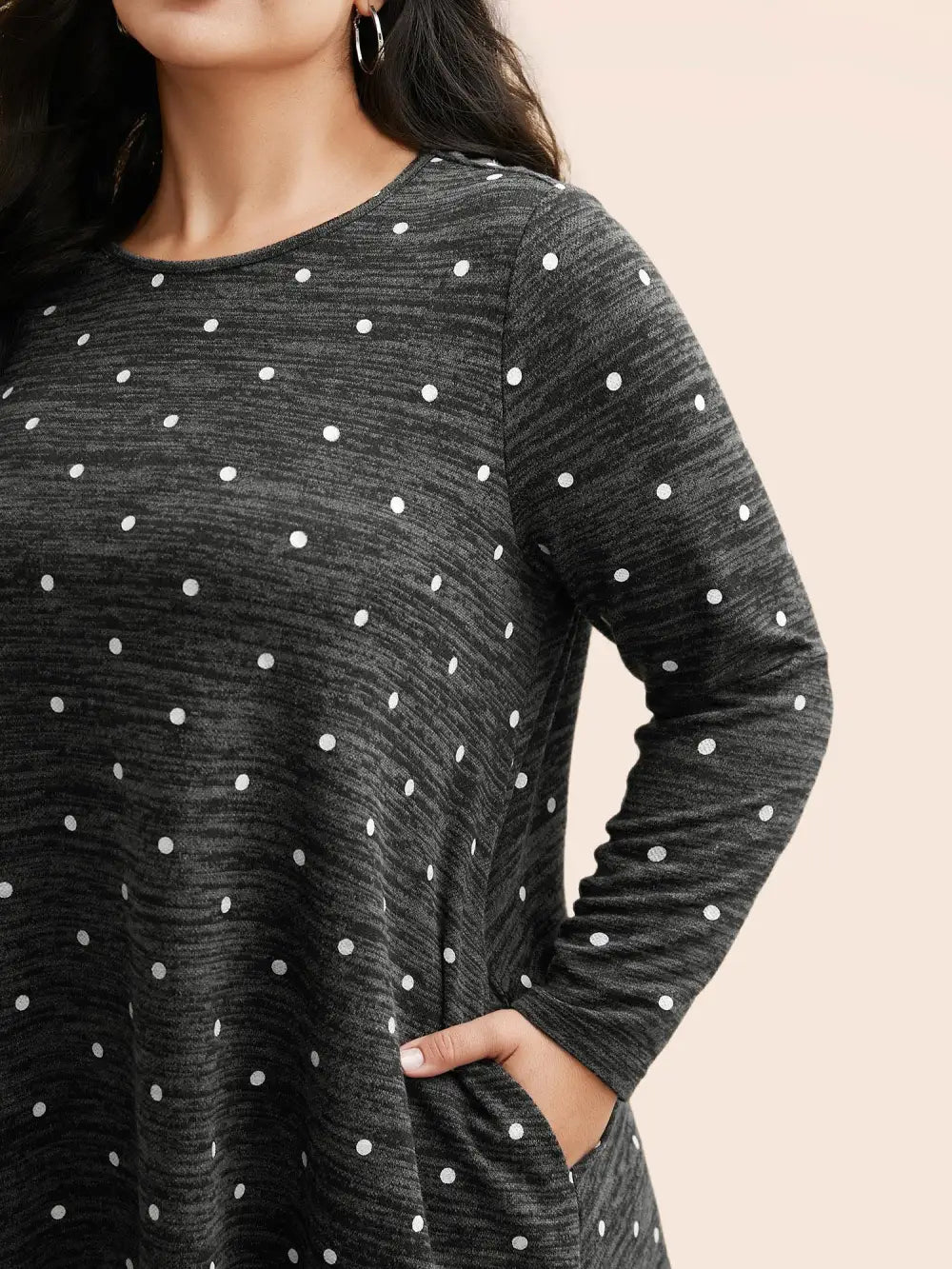 Heather Polka Dot Pocket T-Shirt