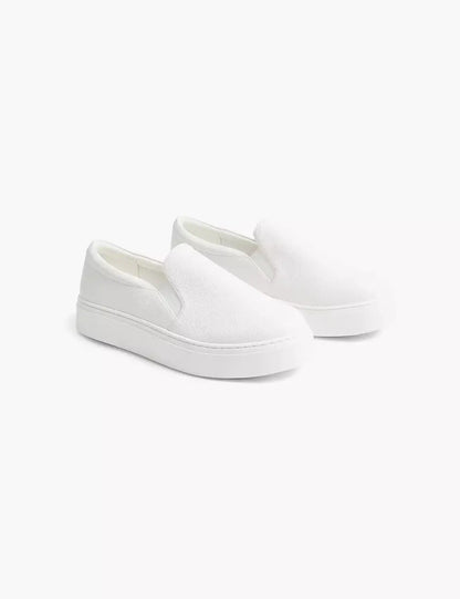 Dream Cloud Slip-On Faux-Leather Platform Sneaker
