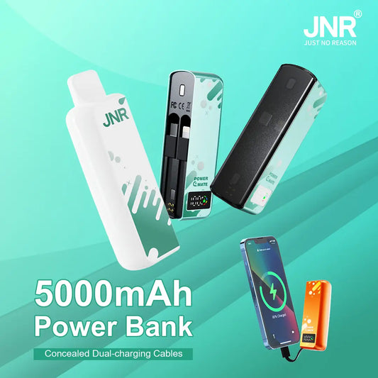 JNR Power Mate 30000 Puffs Smart Screen 5000mAh Power Bank Disposable Vape