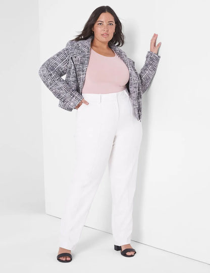 Fitted Long-Sleeve Crop Tee
