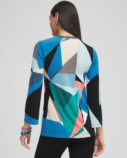 TravelersTM Beaded V-neck Tunic