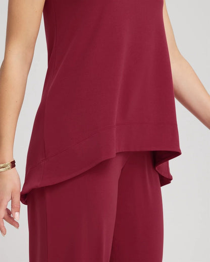 TravelersTM Knit High-Low Hem Top