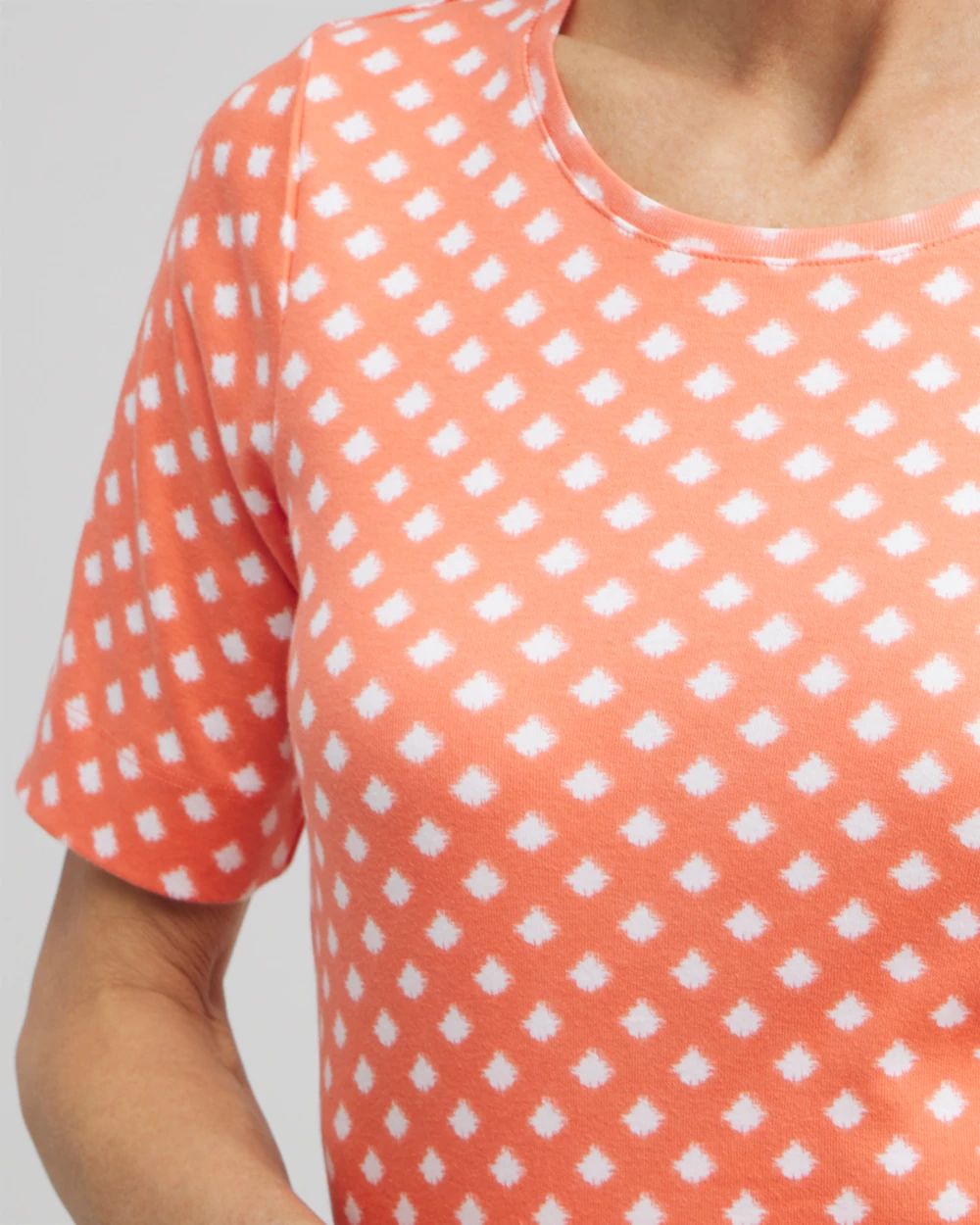 Checkered Everyday Elbow Sleeve Tee