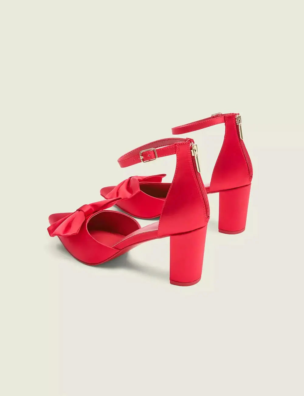 Dream Cloud Satin Bow Heel