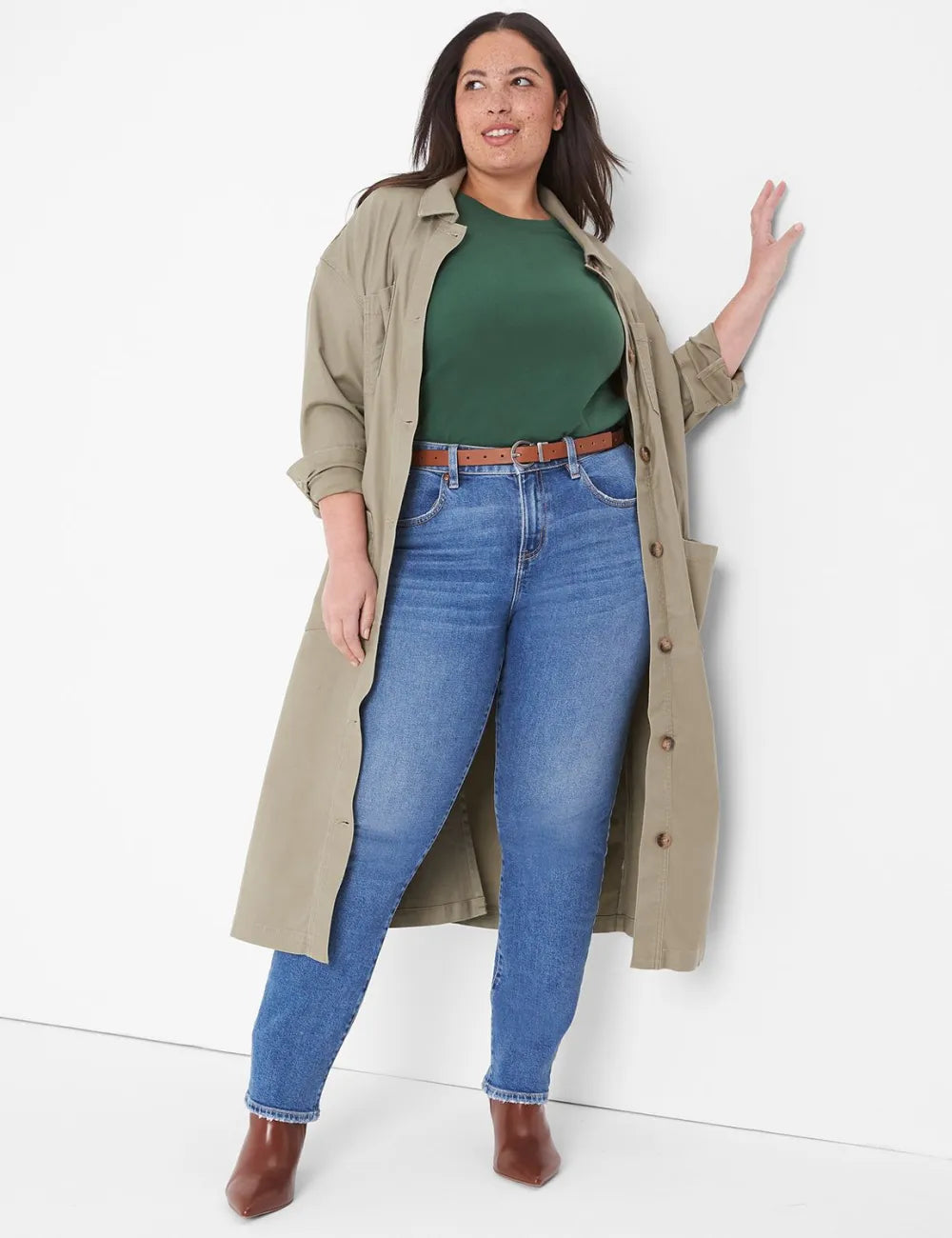 Crew-Neck Ribbed Layering Tee