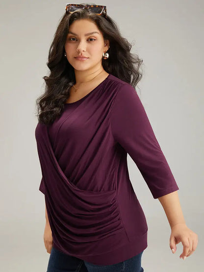 Supersoft Essentials Plain Crossover T-Shirt