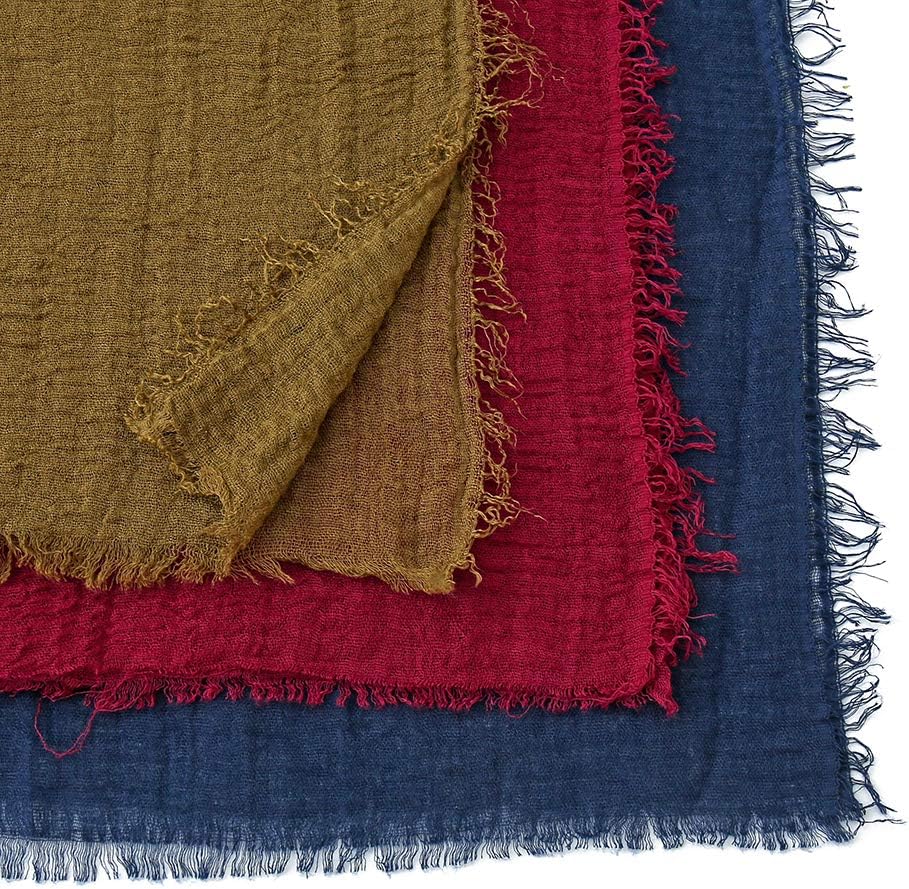 Soft Cotton Hemp Scarf Wrap Long Hijab Scarves for Women