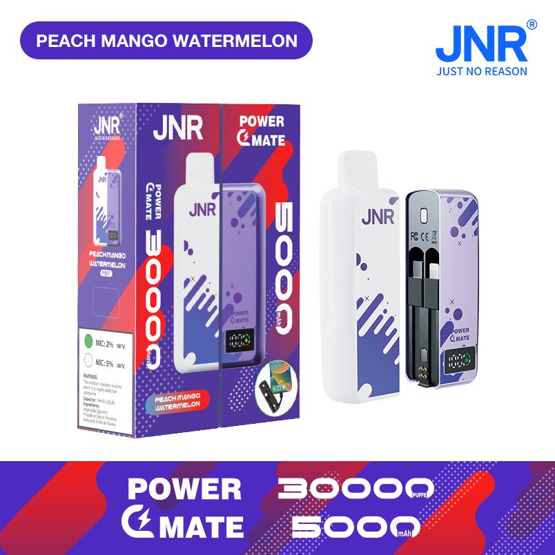 JNR Power Mate 30000 Puffs Smart Screen 5000mAh Power Bank Disposable Vape