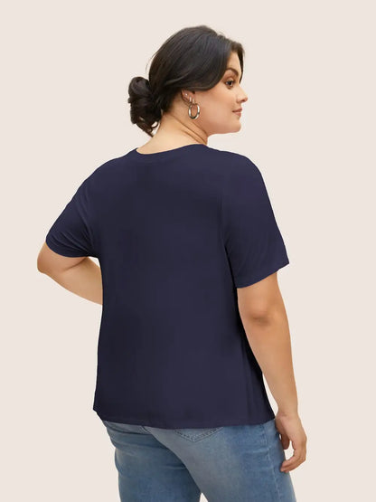 Supersoft Essentials Solid Basic Knit T-Shirt