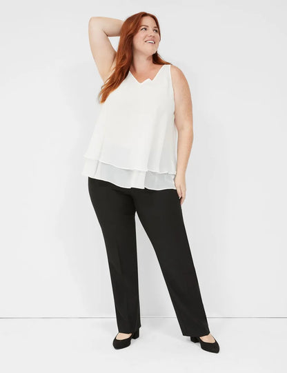 Swing Sleeveless Double-Layer Shell