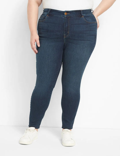 Straight Fit High-Rise Skinny Jean