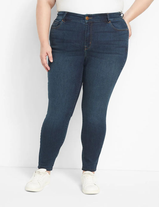 Straight Fit High-Rise Skinny Jean