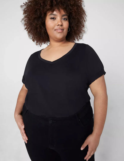 Modern Perfect Sleeve V-Neck Tee