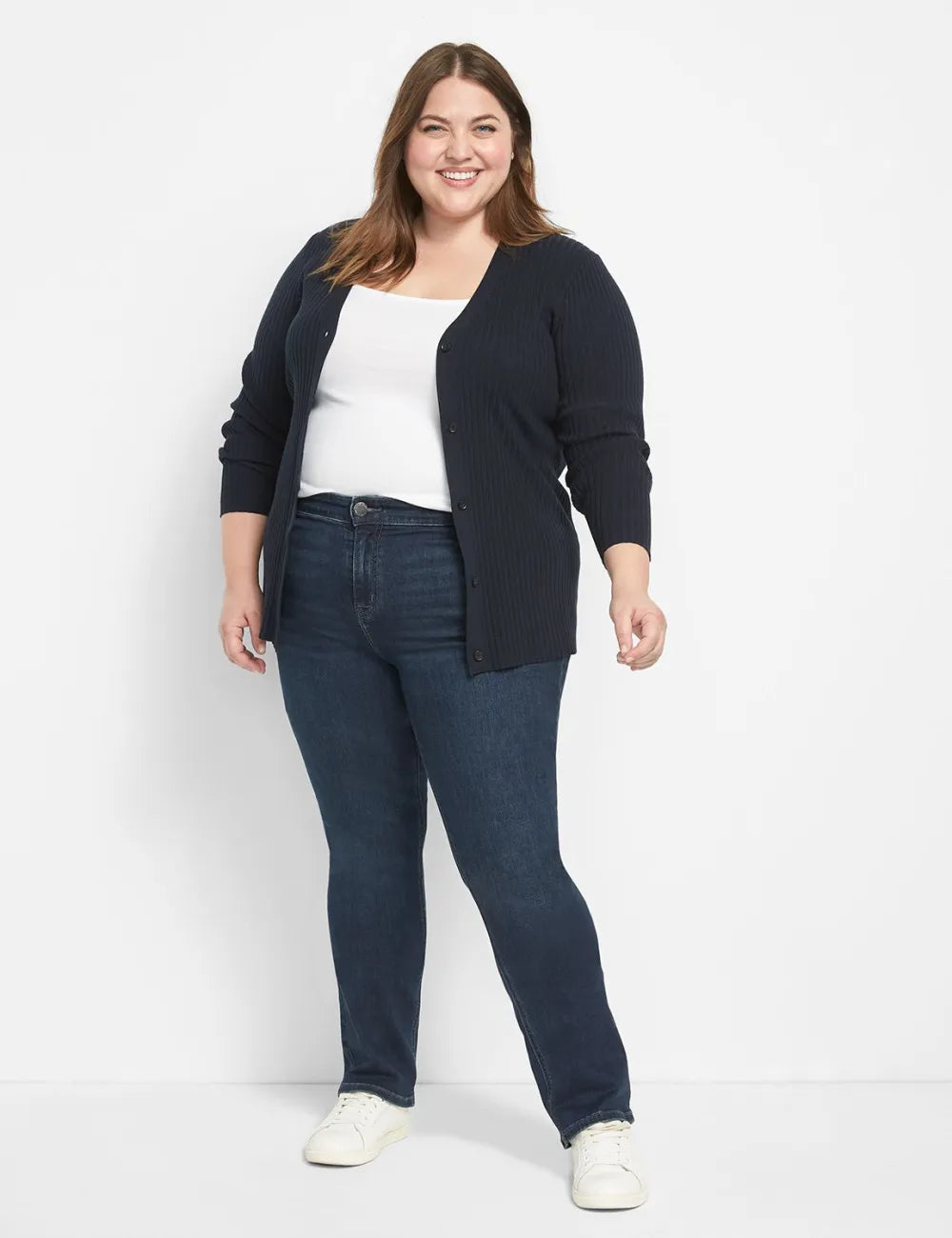 Straight Fit High-Rise Straight Jean