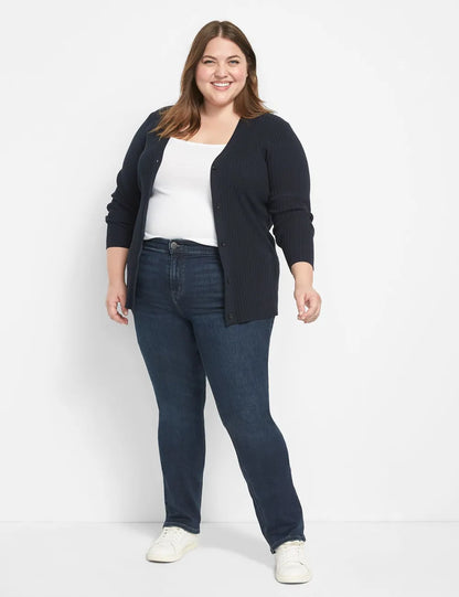 Straight Fit High-Rise Straight Jean