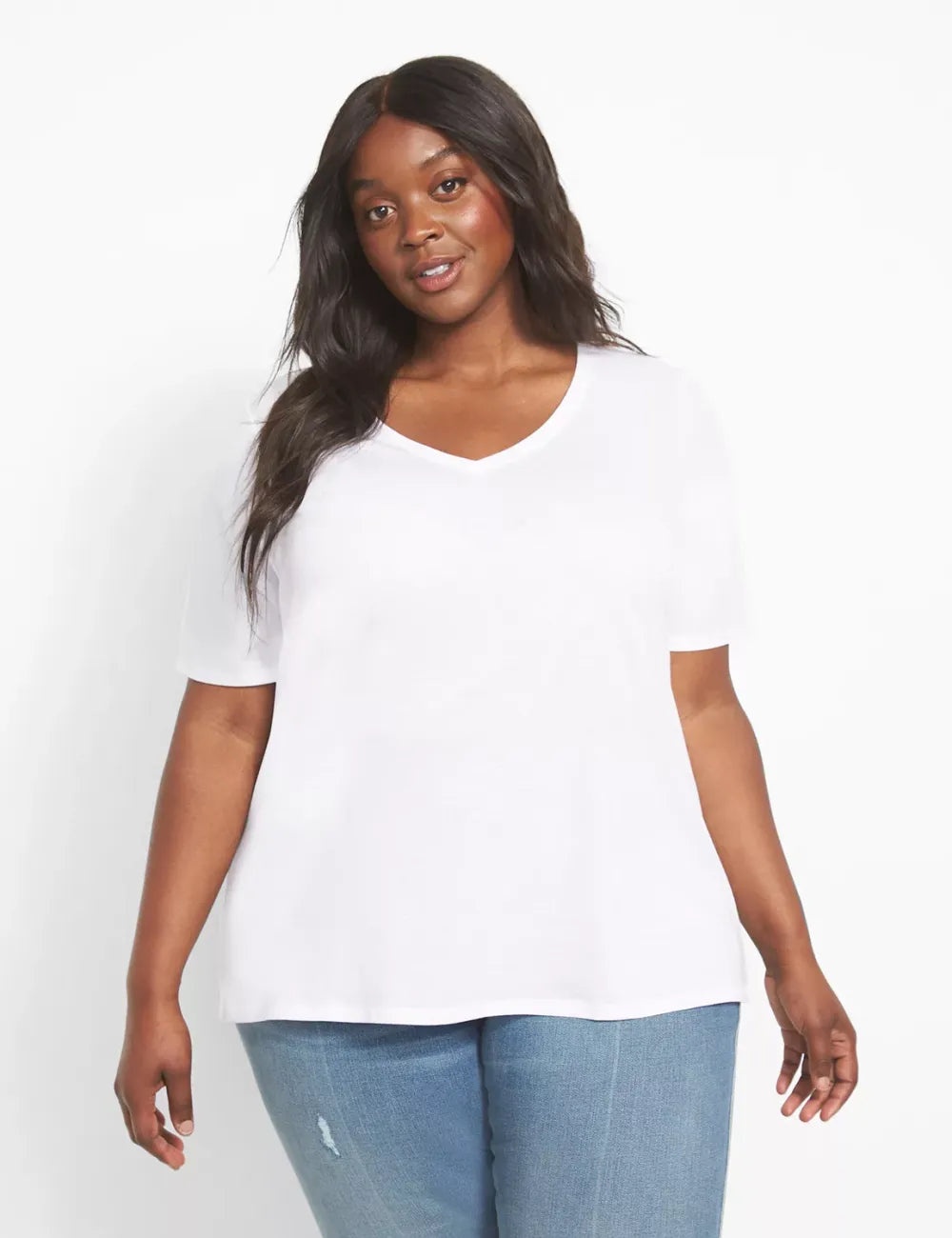 Classic Perfect Sleeve V-Neck Tee