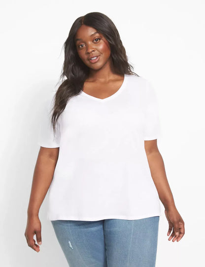Classic Perfect Sleeve V-Neck Tee