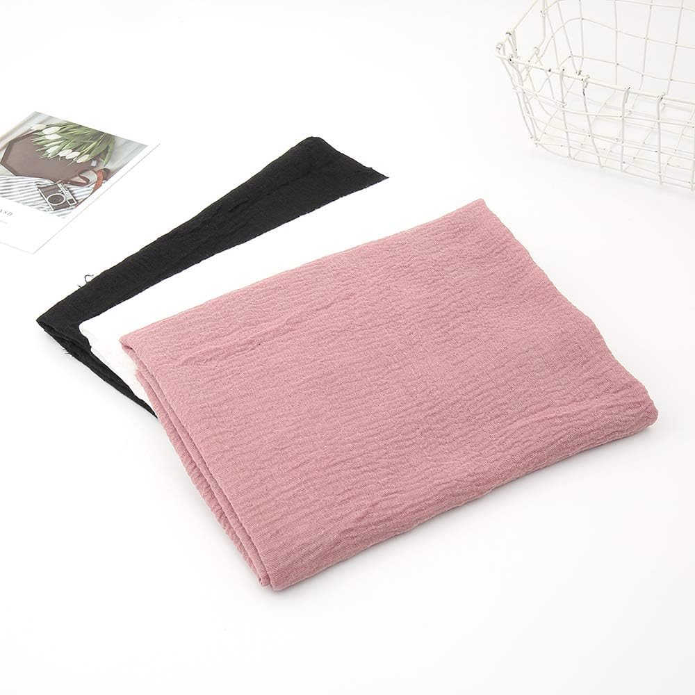 Soft Cotton Hemp Scarf Wrap Long Hijab Scarves for Women
