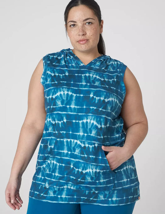 LIVI Soft Hooded Sweatshirt Tank - Tie-Dye
