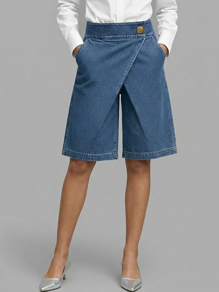 Berenice - Denim Wrap Skort