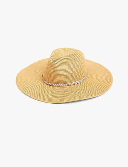Braid-Detail Fedora With Adjustable Interior Tie