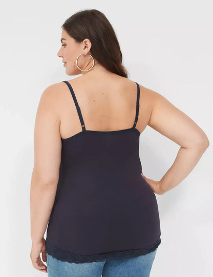 Lane Essentials Lace-Trim Cami