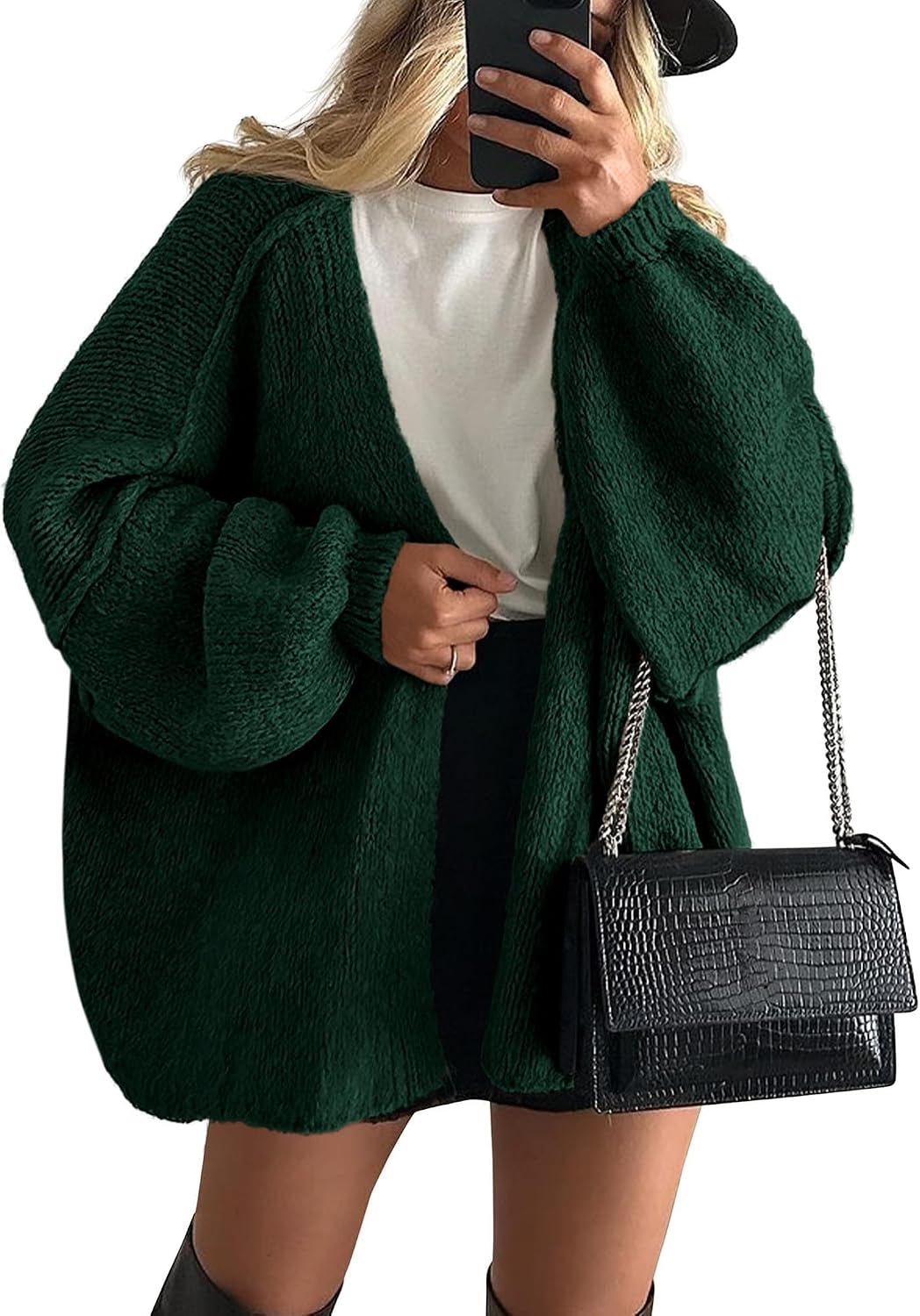 Womens Open Front Oversized Cardigan Sweaters