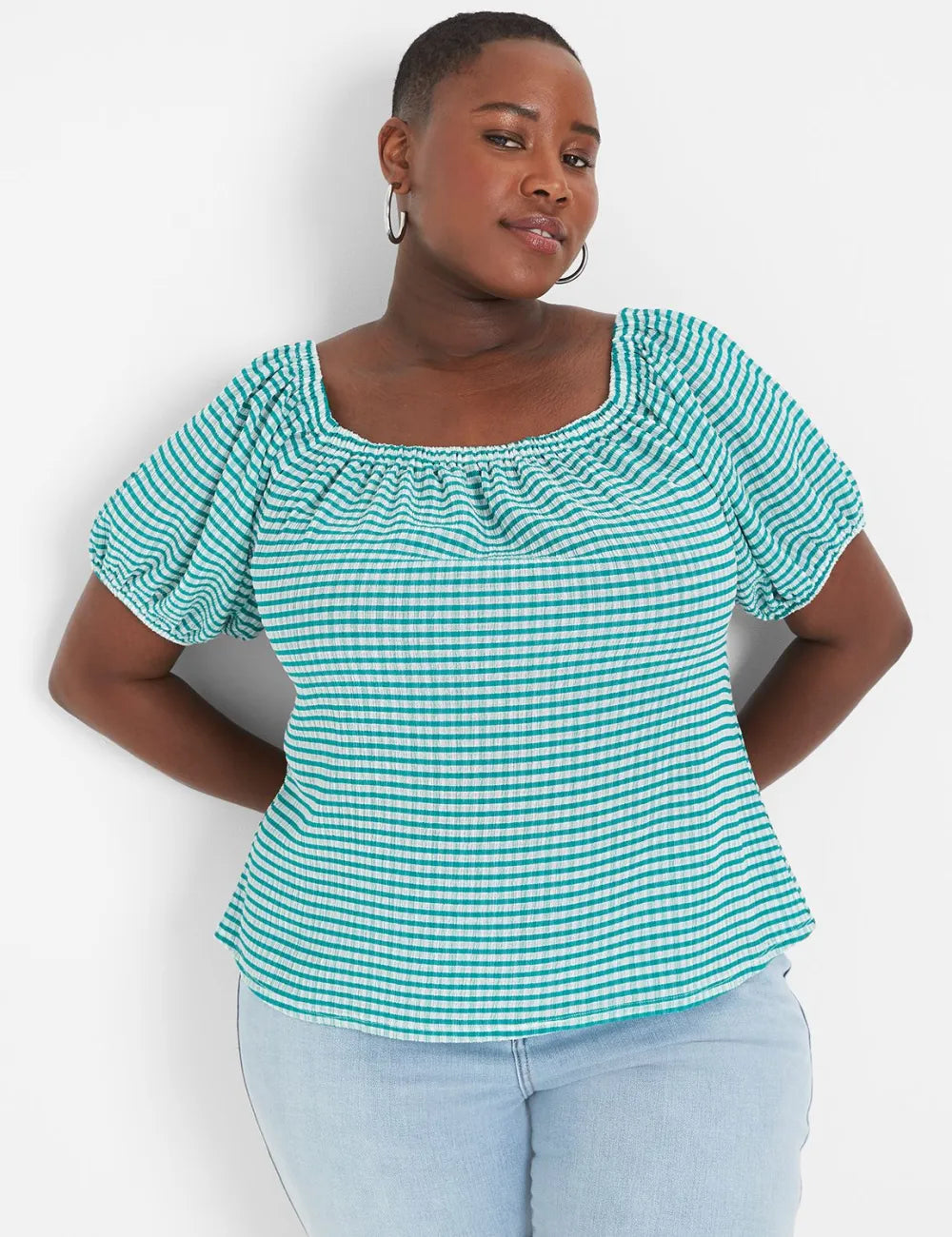 Blouson-Sleeve Convertible Top