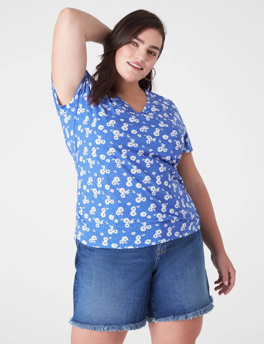 Modern Jersey Side-Ruched Tee