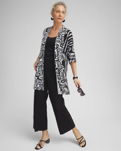 Summer Romance Mixed Animal Print Midi Cardigan