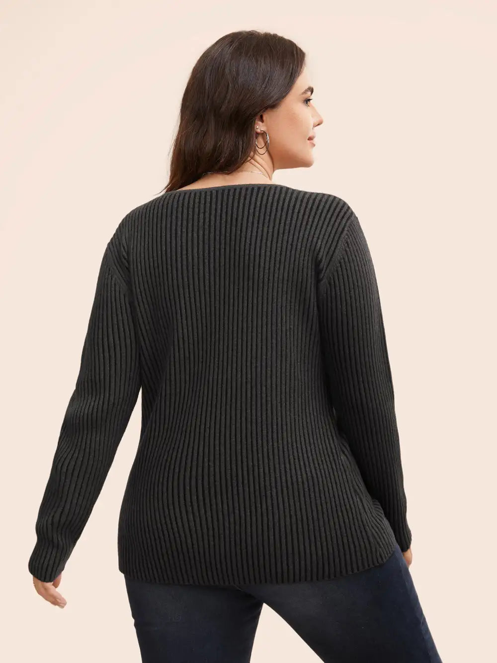 Supersoft Essentials Texture V Neck Pullover