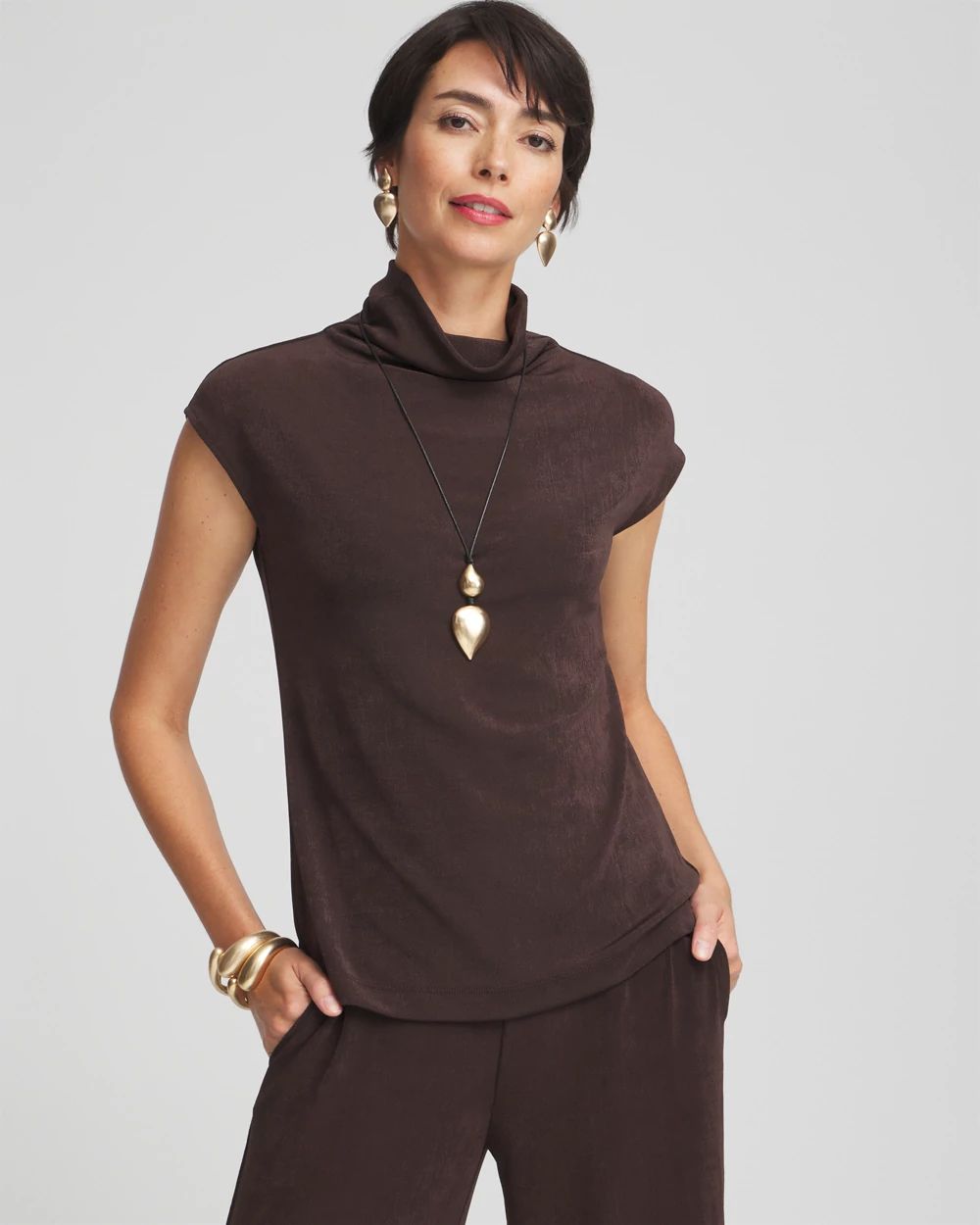 TravelersTM Mock Neck Top