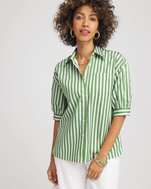No IronTM Short Striped Shirt