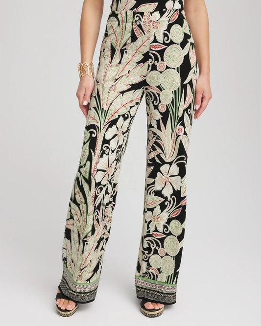 TravelersTM Island-Motif Palazzo Pants