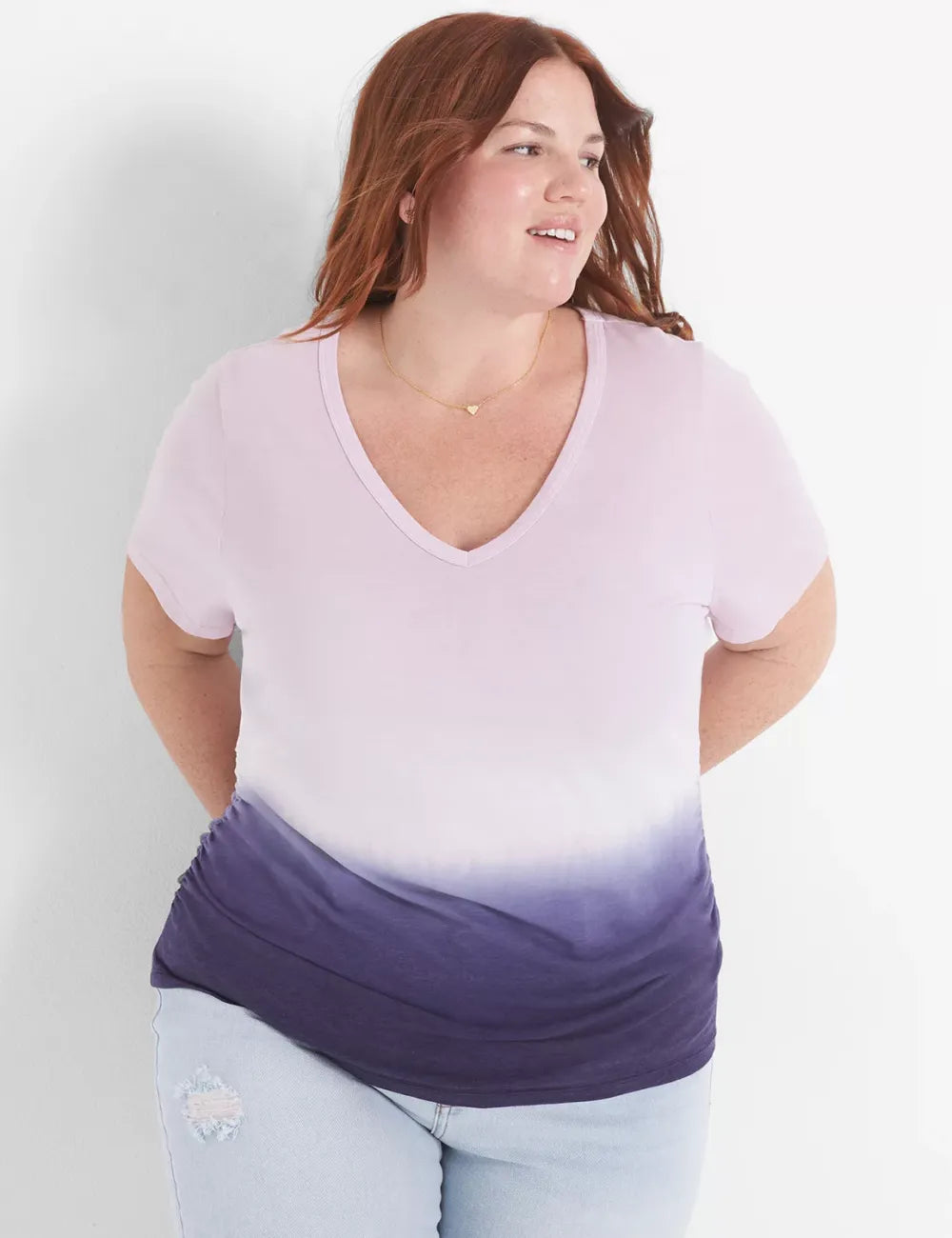Modern Jersey Side-Ruched Tee