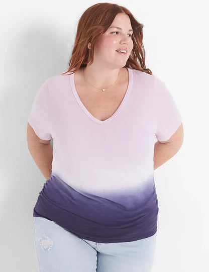 Modern Jersey Side-Ruched Tee