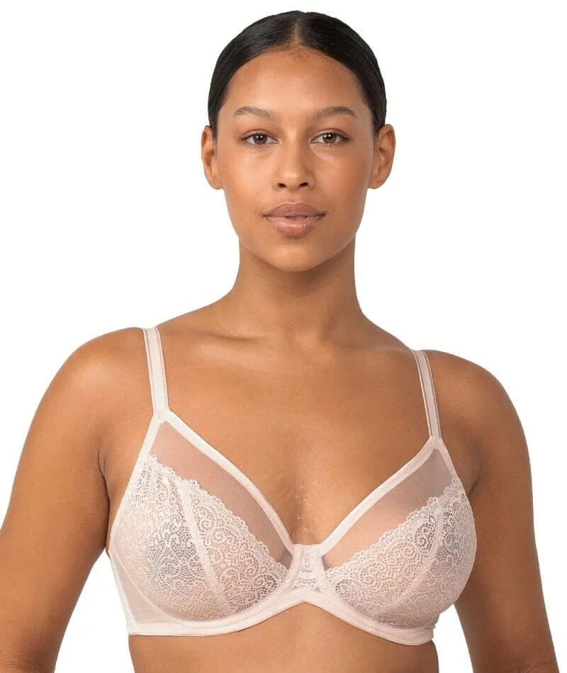 Sheer Minimizer Bra - Nude Pink