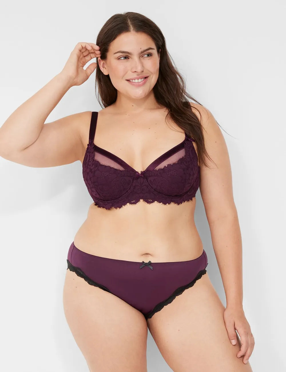 Lace-Trim Bikini Panty