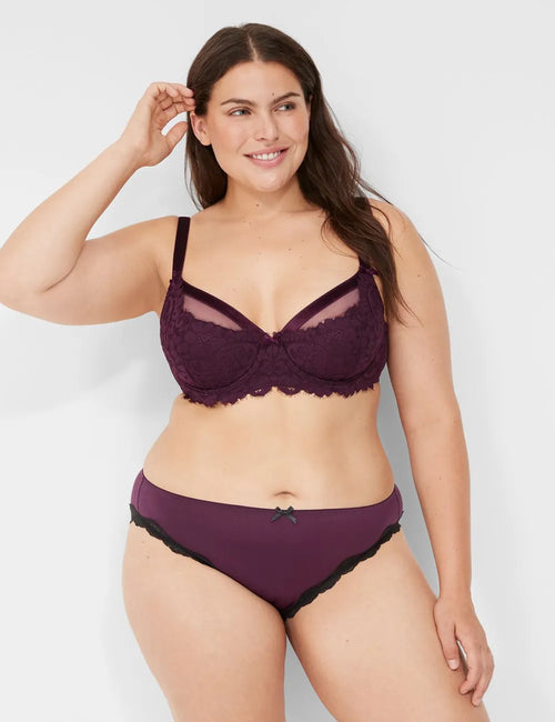 Lace-Trim Bikini Panty
