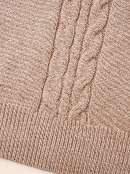 Supersoft Essentials V Neck Cable Knit Pullover