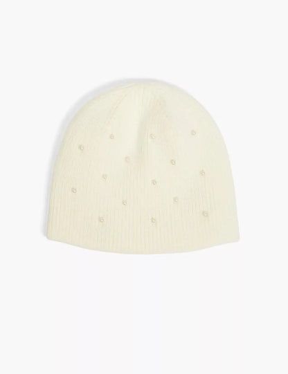 Pearlized-Detail Beanie