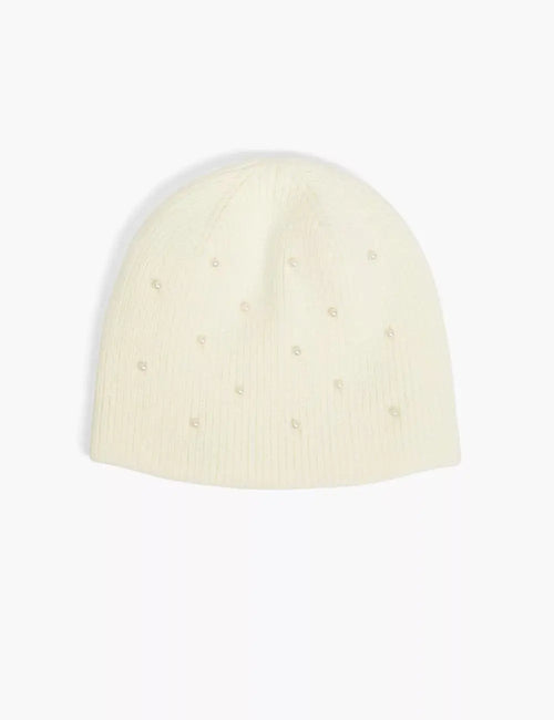 Pearlized-Detail Beanie