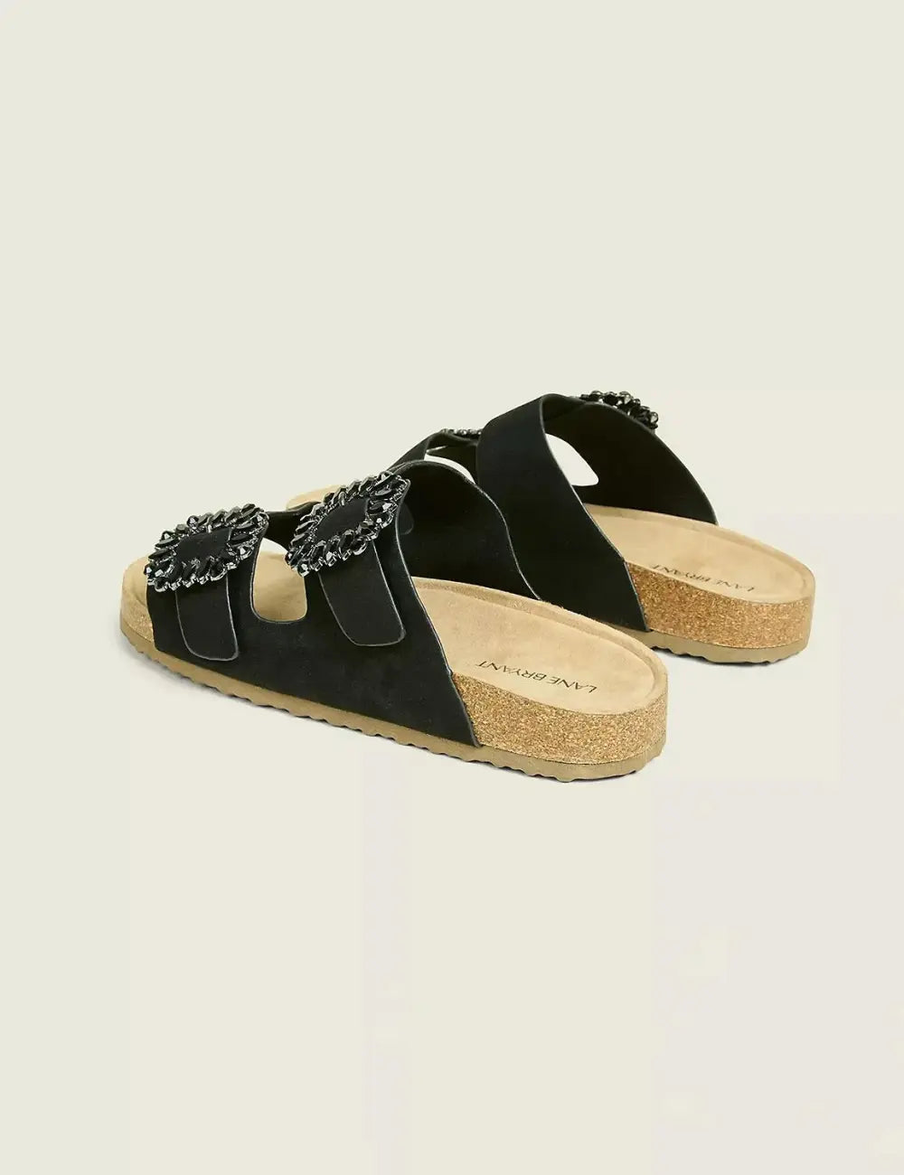 Dream Cloud Faux-Suede Embellished Slip-On Sandal