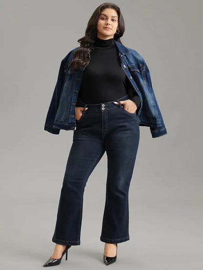 Supersoft Essentials Solid Funnel Neck Knit T-Shirt