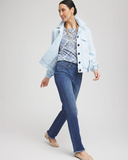 Tile Pima Bateau-Neck Tee