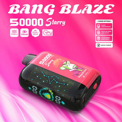 Bang Blaze Starry 50000 50K Puffs Hottest LED Display Disposable Vape