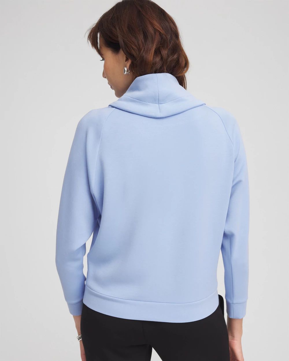 Zenergy® Scuba Cowl Neck Pullover Top