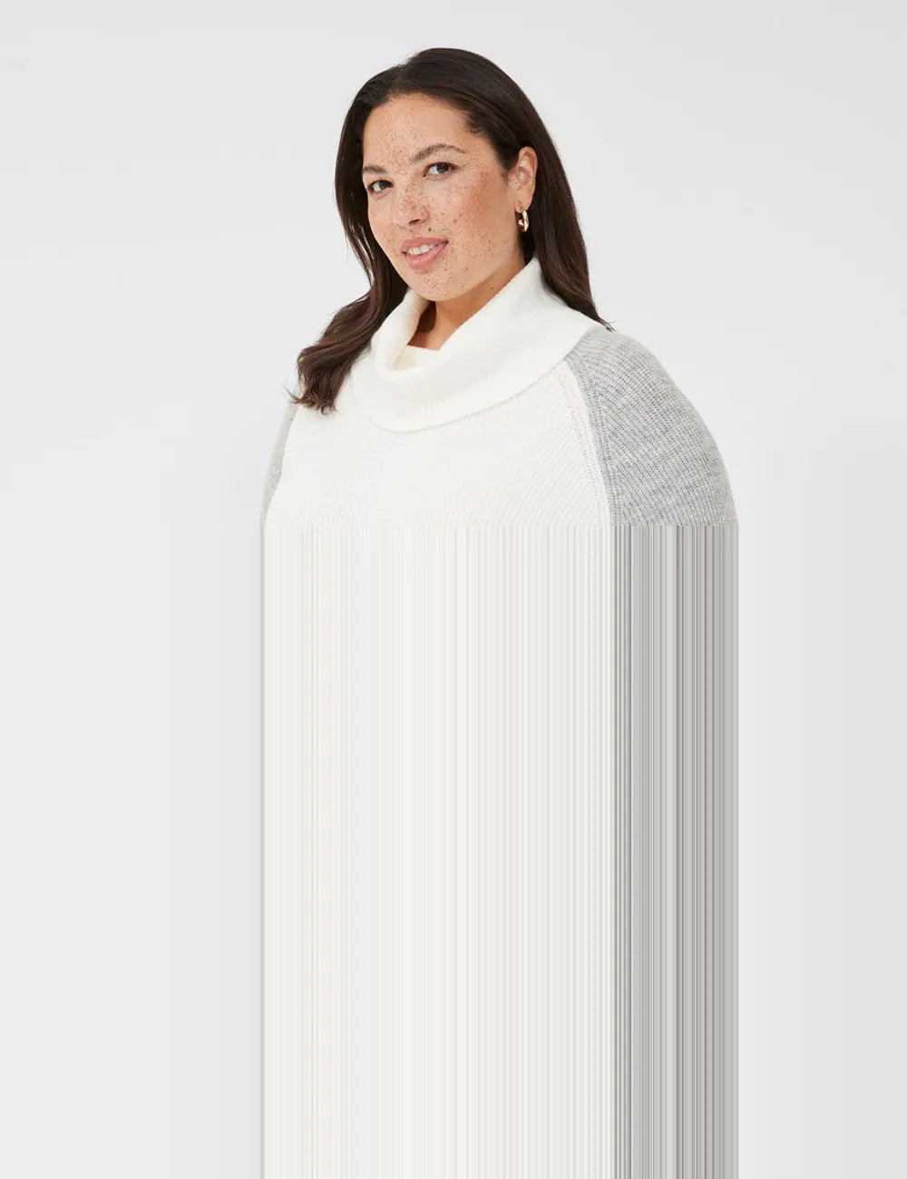 Turtleneck Colorblock Sweater
