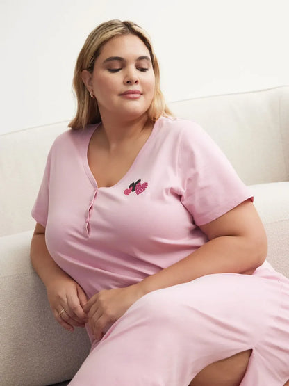 Short-Sleeve Long Sleepshirt