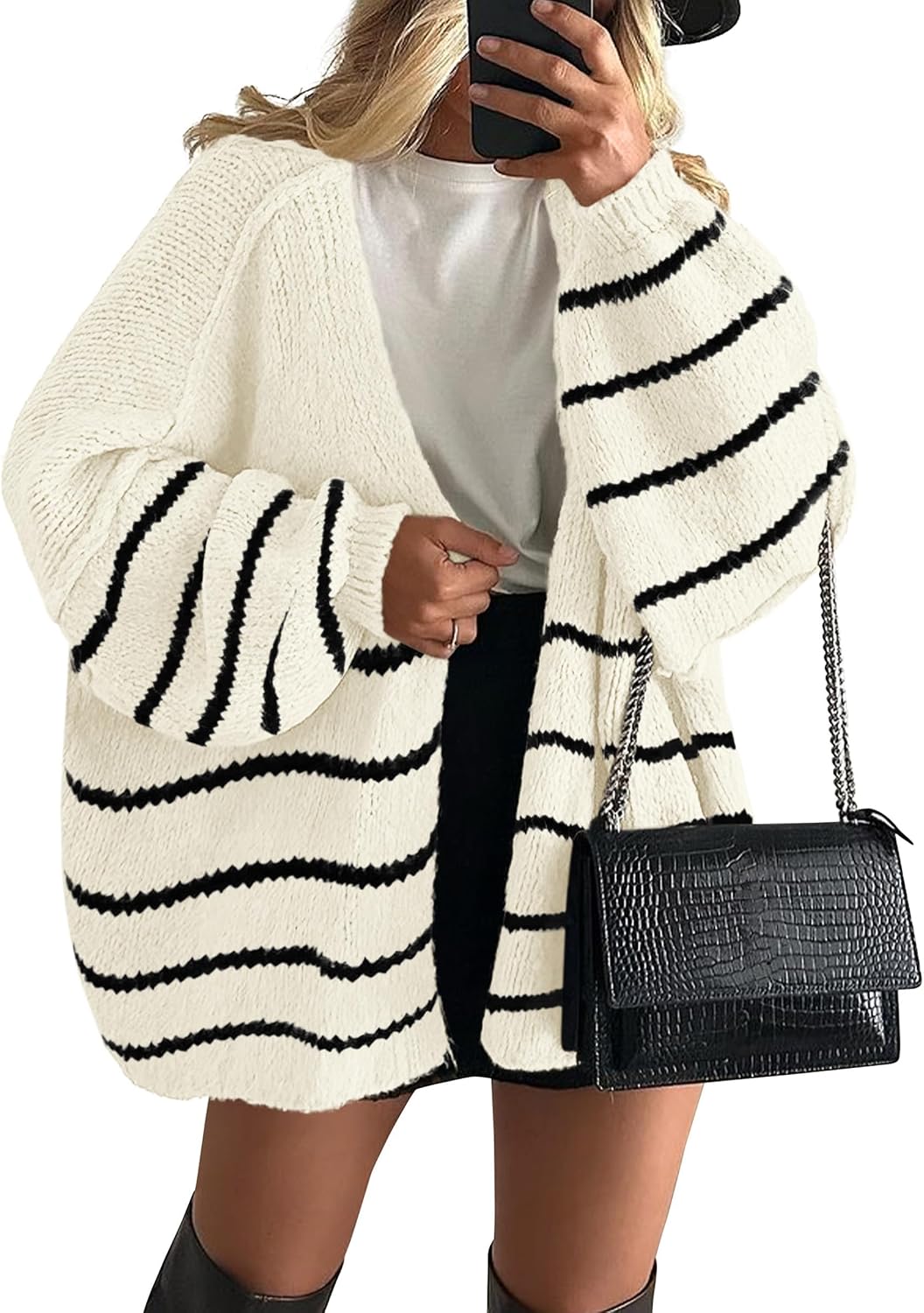 Womens Open Front Oversized Cardigan Sweaters